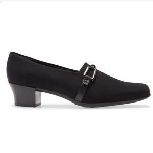 NWOT Munro Cindi Ii Combo Black Heeled Loafer - 10W